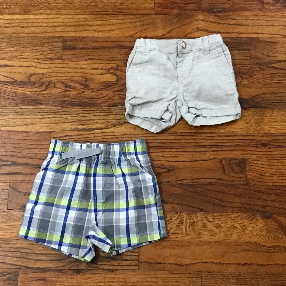 Baby Boy Onesies, Plaid Shorts & Beige Shorts Dinosaur I’m gonna be Big Brother